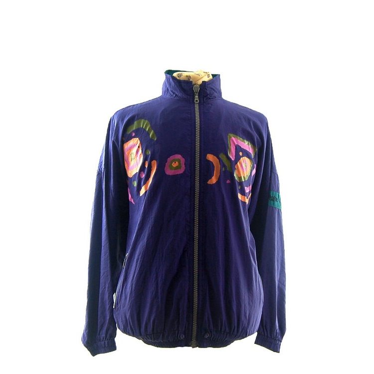 90s Purple Abstract Shell Suit jacket