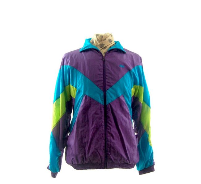 90s Violet Shell Suit Jacket