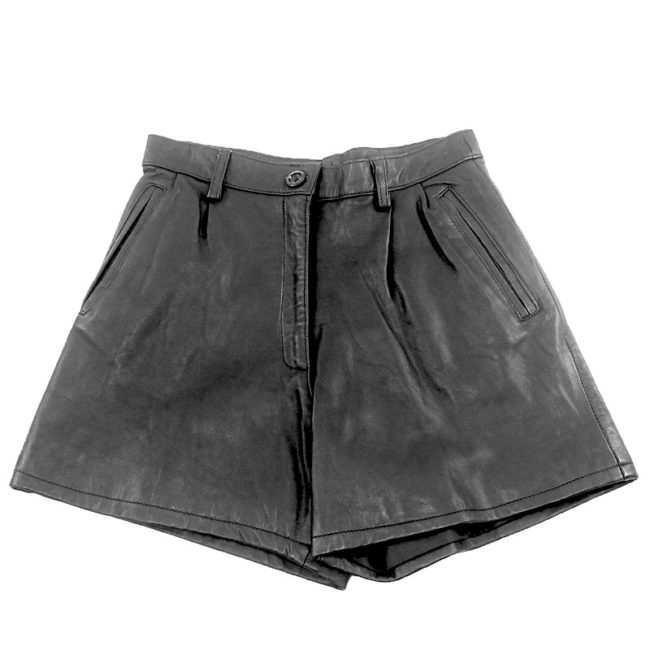 90s Womens Leather Shorts