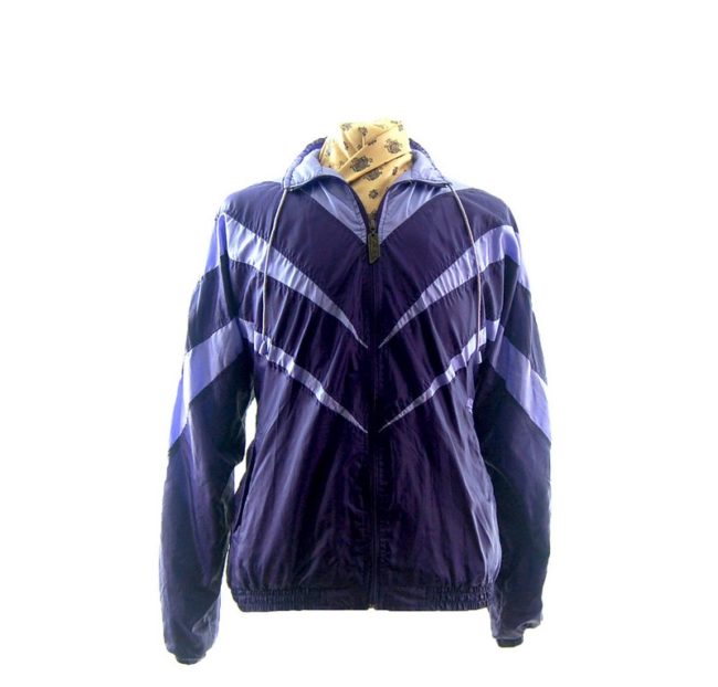 90s purple shell-suit jacket