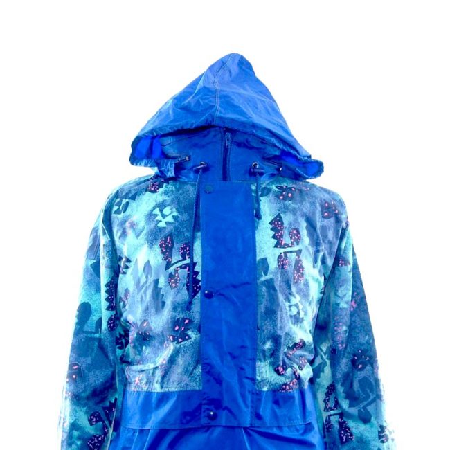 Close up fron of Abstract Vintage Windbreaker Jacket