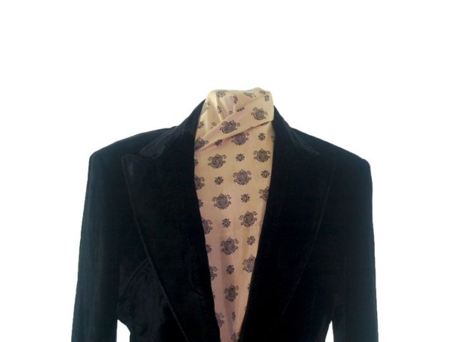 Close up of Dolce & Gabbana Black Velvet Blazer