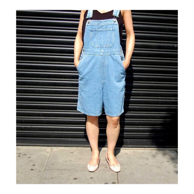 90s Denim Light Blue Dungarees