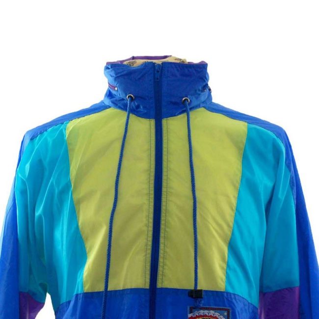 Front close up of Skydiving 90s Windbreaker Jacket