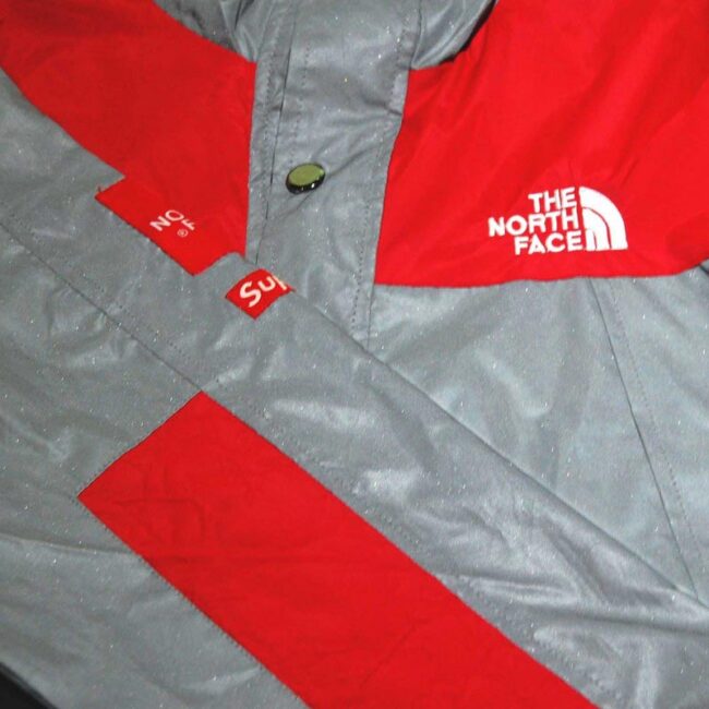 North Face Supreme Reflective Jacket front and sleeve