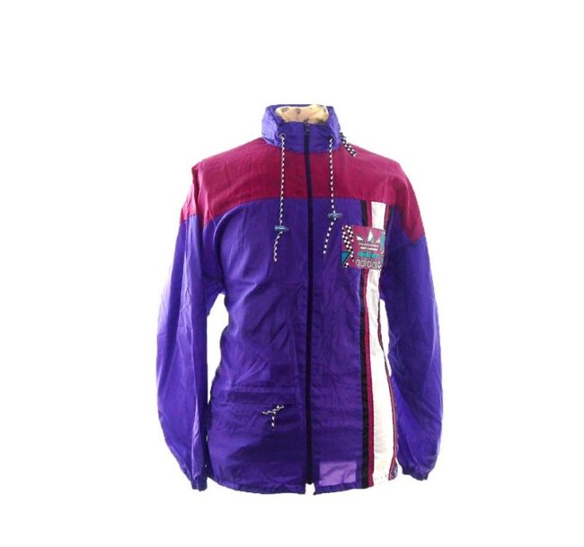 Purple Adidas Vintage Windbreaker