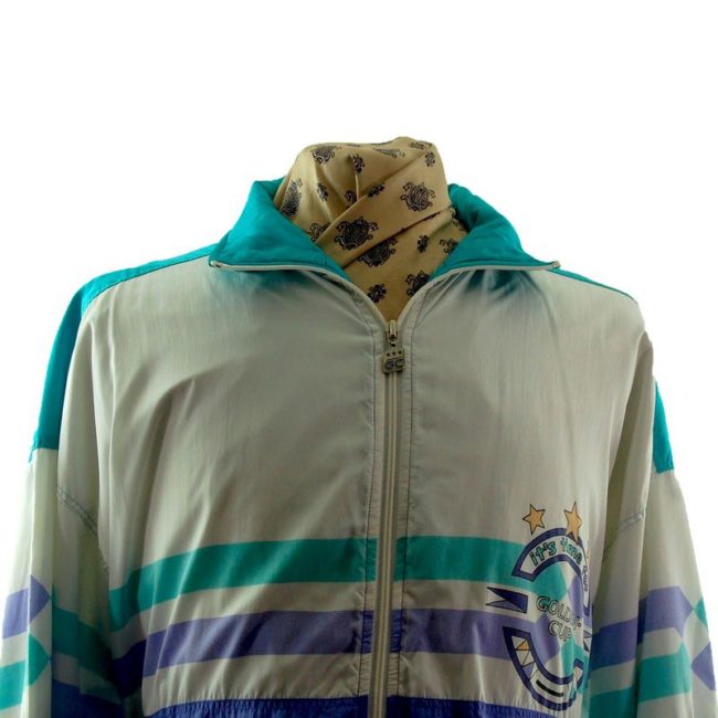 front of 90s Golden Cup Shell Suit Jacket