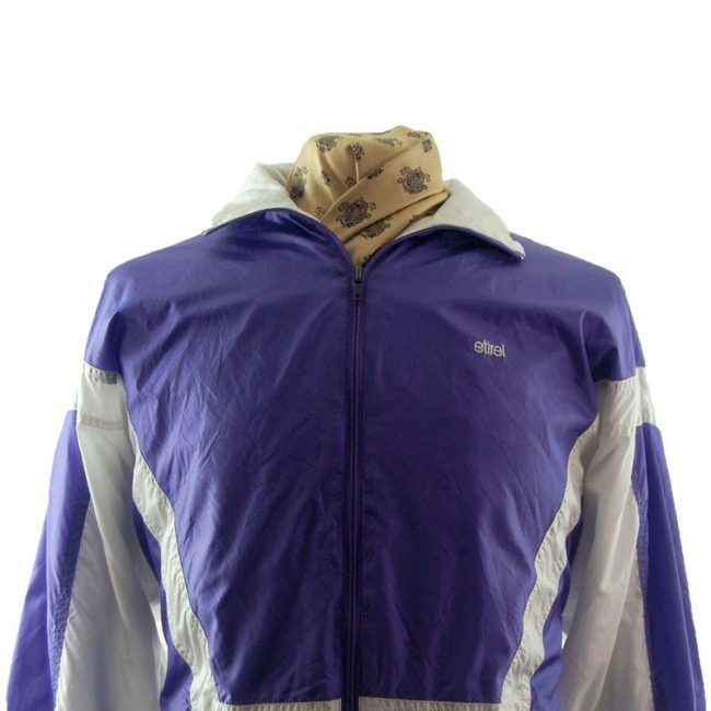 front of 90s Purple Shell Suit Jacket