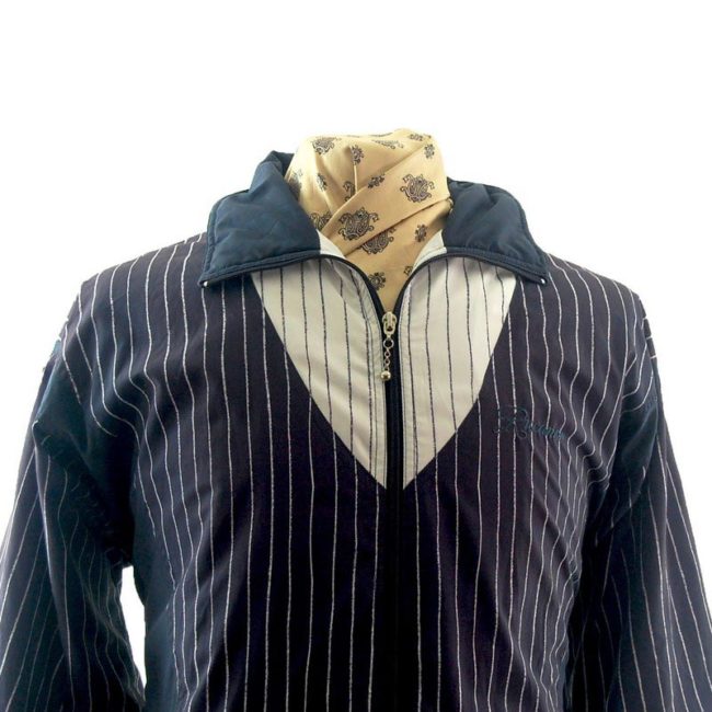 front of Purple and white shell-suit Jacket