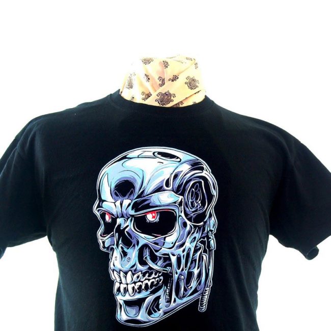 front of Terminator Skull Tee-Shirt