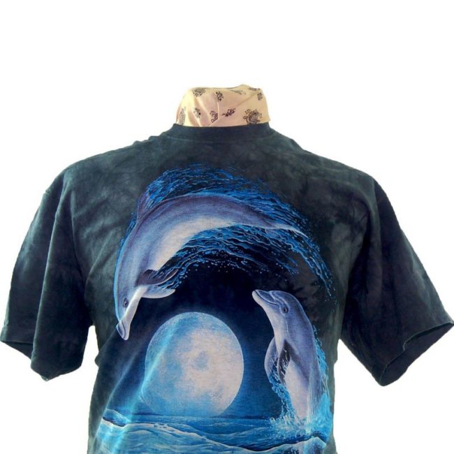 front of Tie Dye Dolphin Tee-Shirt