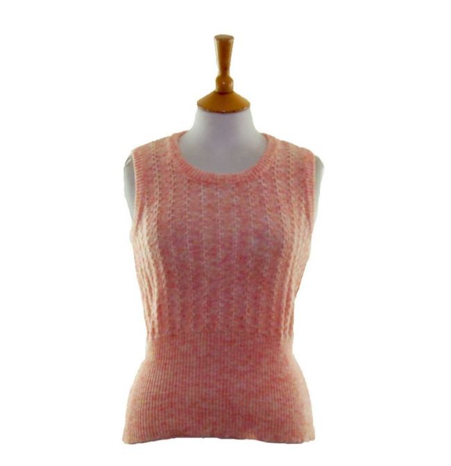 70s Peach Coloured Tank Top