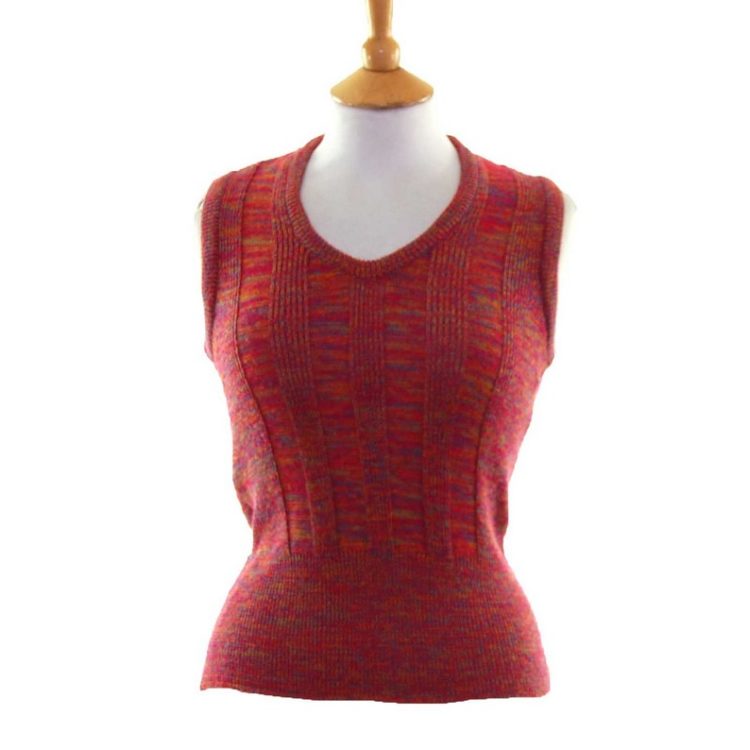 70s Red Ladies Tank Top