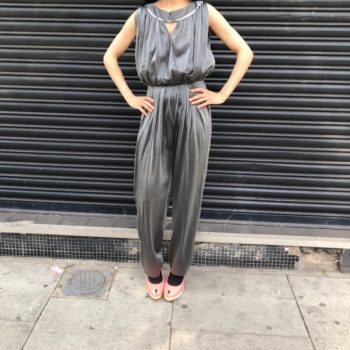 Are the 80s vintage - 80s Silver Metallic Playsuit Are the 80s vintage - 80s Silver Metallic Playsuit