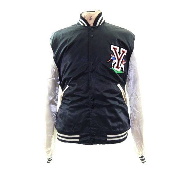 Baseball Black Satin Jacket