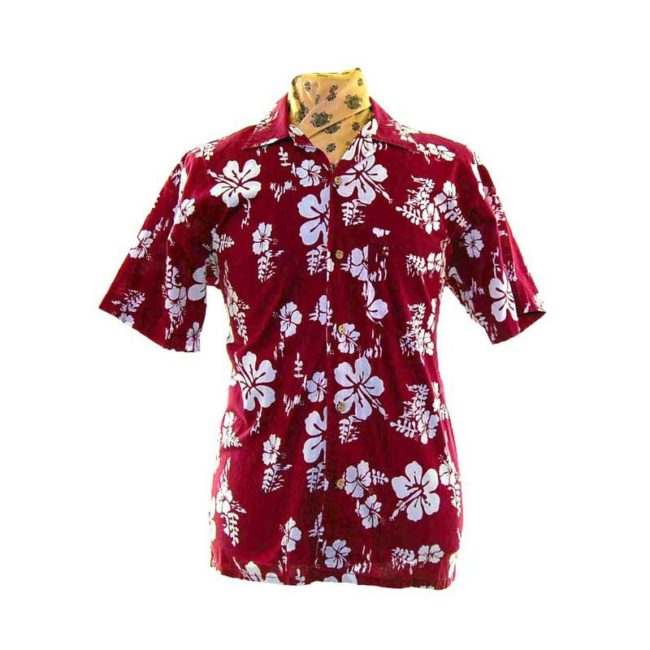 90s-Burgundy-Hawaiian-Shirt