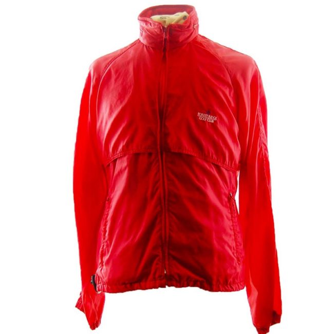 Bright Red Windbreaker