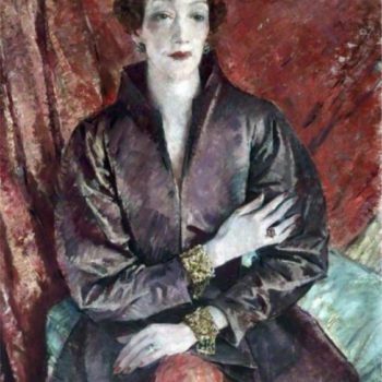 Mrs Eva Lutyens by Glyn Warren Philpot. c1935-1937. Image via Pinterest.