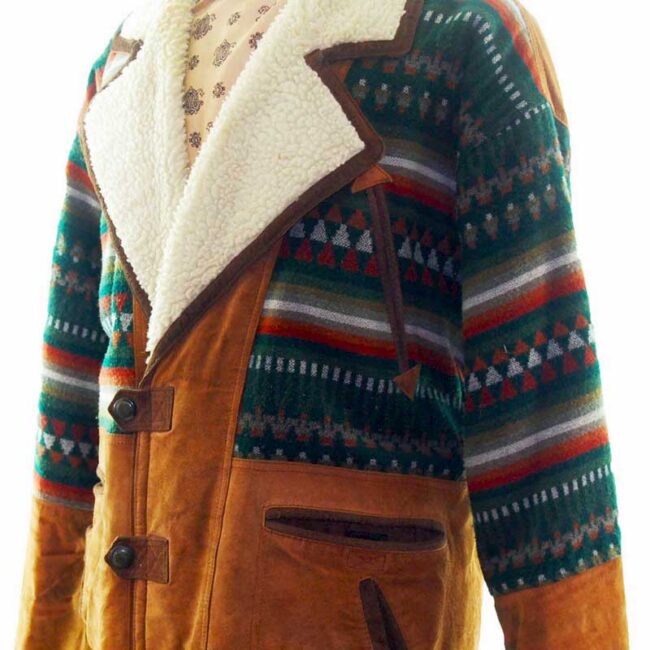 Front close up of 90s Mens Southwestern Jacket