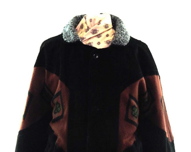 close up photo of Mens Vintage Aztec Jacket