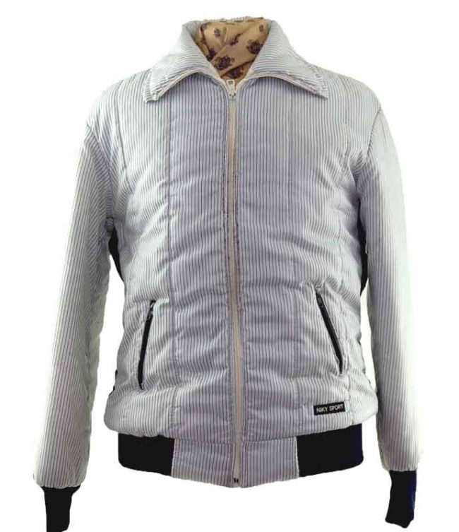 Niky Sport White Striped ski jacket