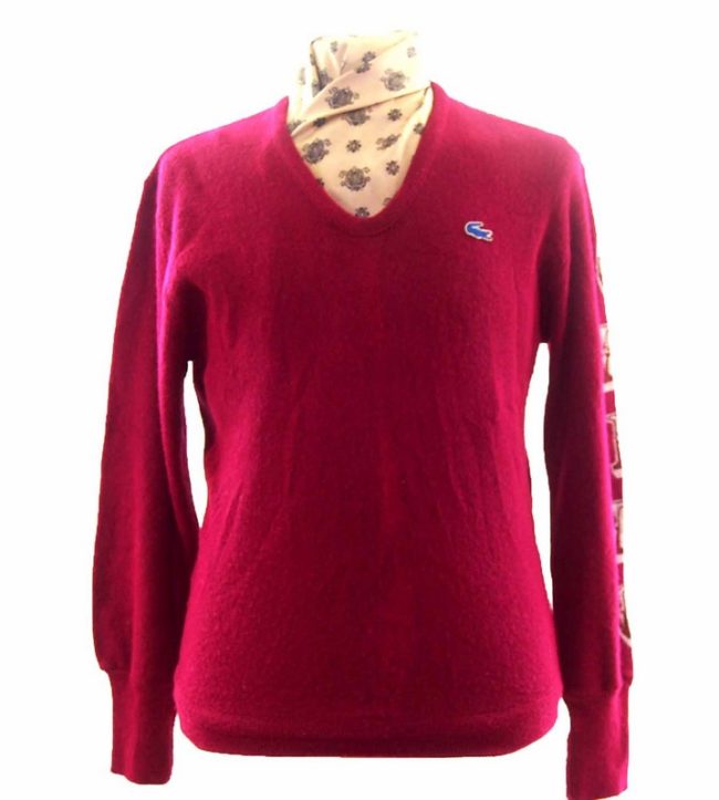 Red Mens Lacoste Sweater