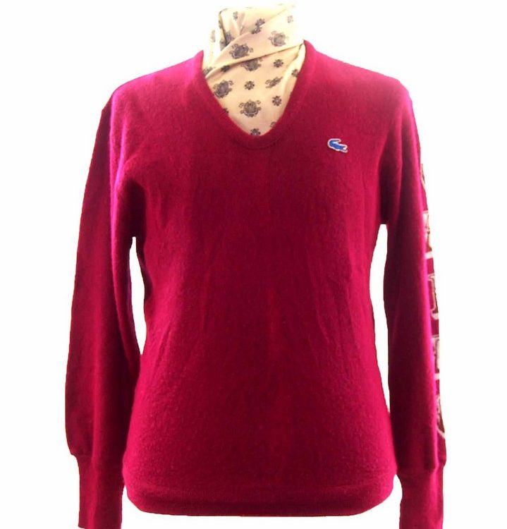 Red Mens Lacoste Sweater