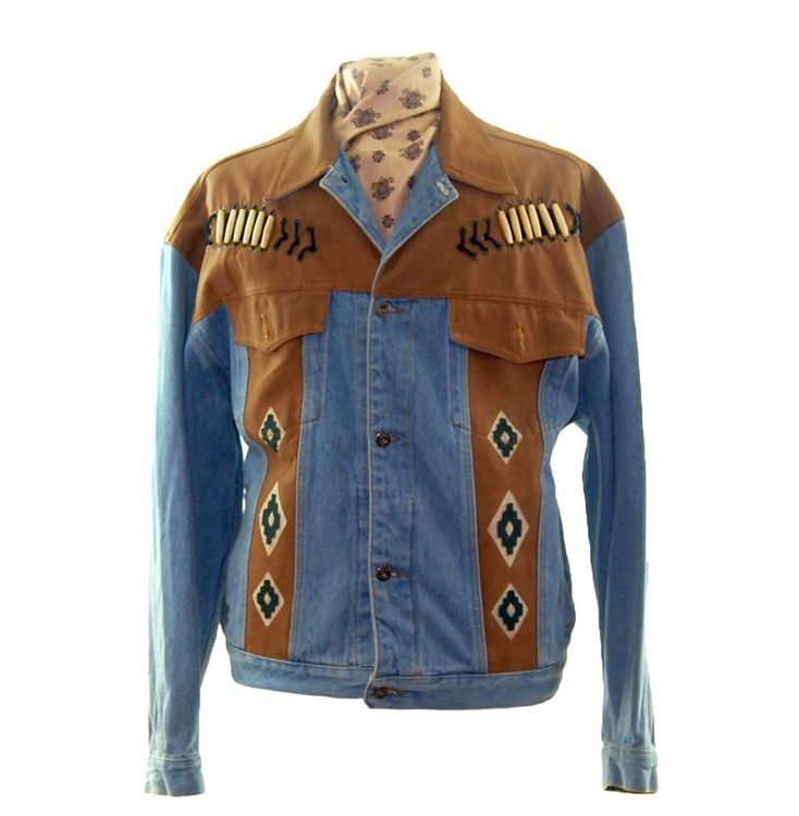 Rivergold Blue Denim Southwest Jacket