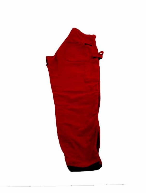 Side of Dee Cee Red Work Trousers