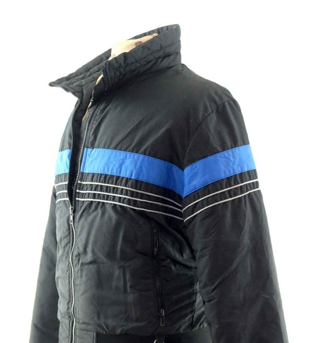 side profile photo of Mens Black Ski Jacket