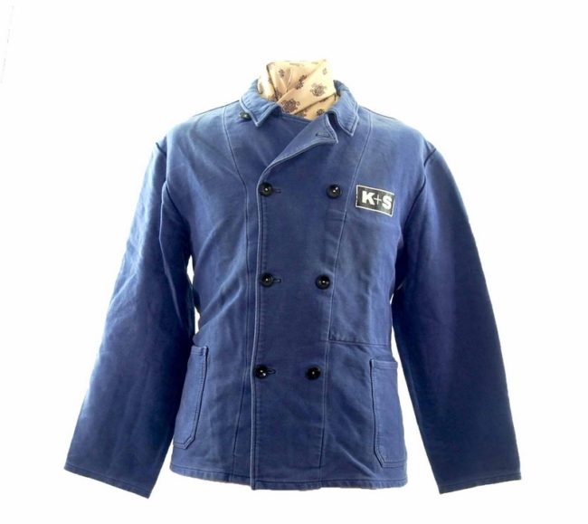 Vintage Moleskin Blue Work Jacket