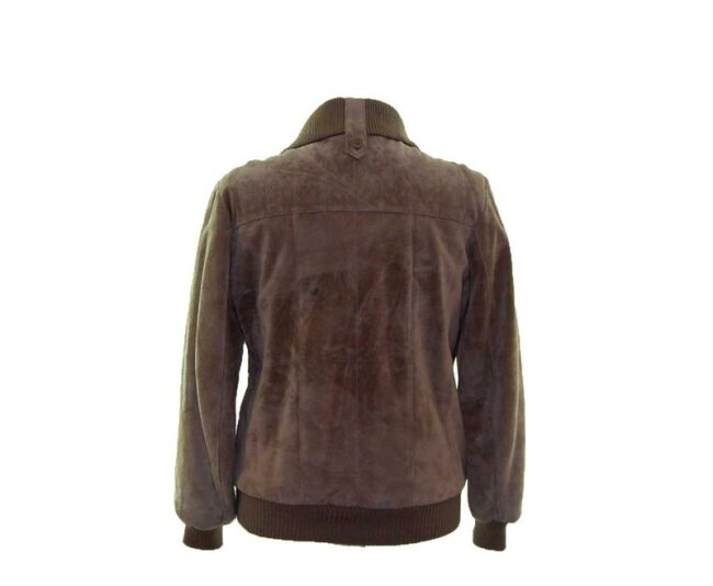 back of 80s Suede Bomber Jacket