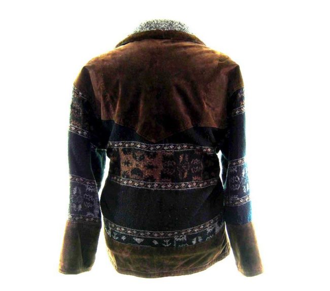 back of 90s Aztec Blanket Jacket