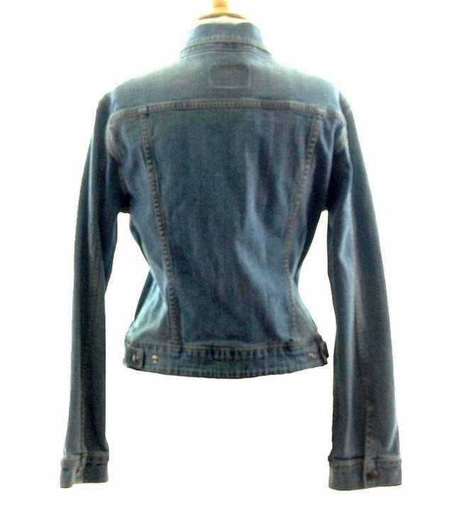 back of Classic Light Blue Denim Jacket