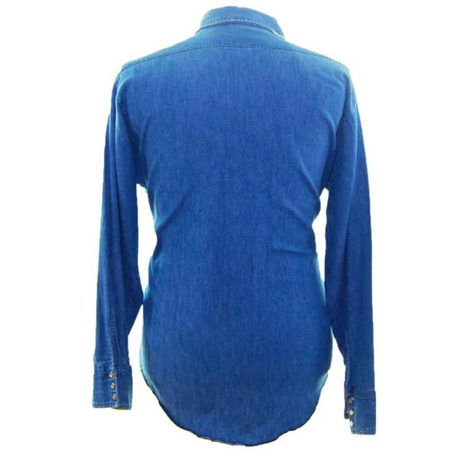 back of Dickies Denim Shirt