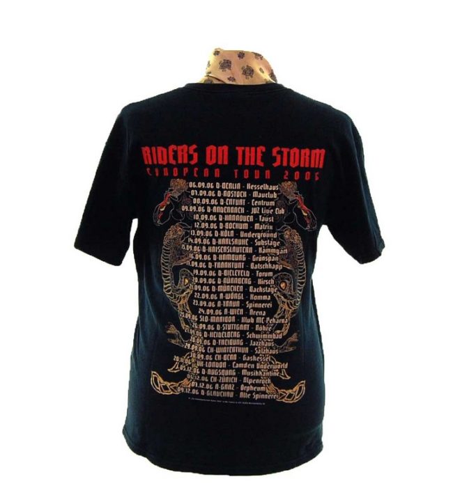 back of German Death Metal Band Tee Shirt