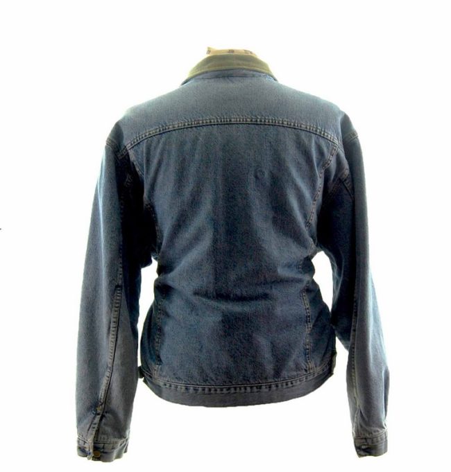 back of Oversized Lee Denim Jacket