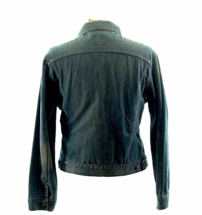 back of Replay Blue Jeans Denim Jacket
