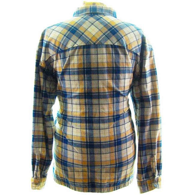 back of Wrangler Long Sleeved Check Shirt