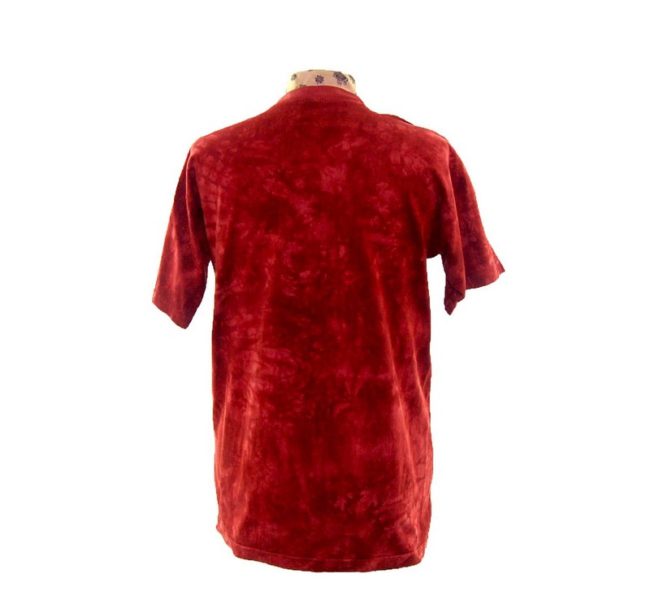 back of Red Tie Dye Tee-Shirt