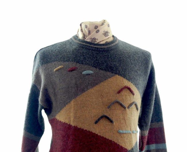 close up 80s Abstract Dad Jumper