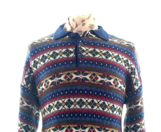 close up 80s Classic Grandad jumper