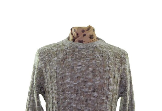 close up 80s Two Tone Jumper