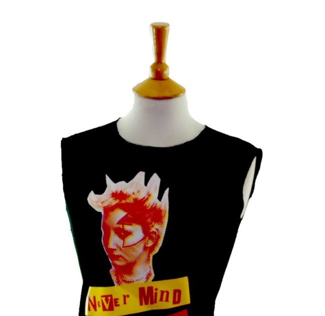 close up of 70s Sex Pistols Tee Shirt