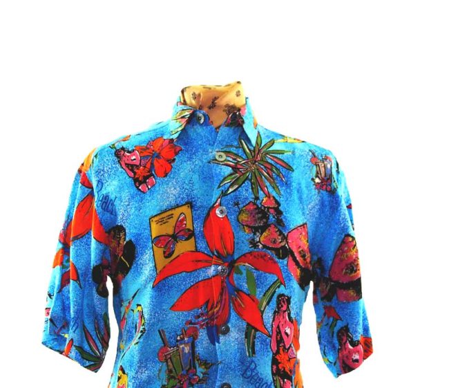 close-up-of-90s-Vibrant-Hawaiian-Shirt
