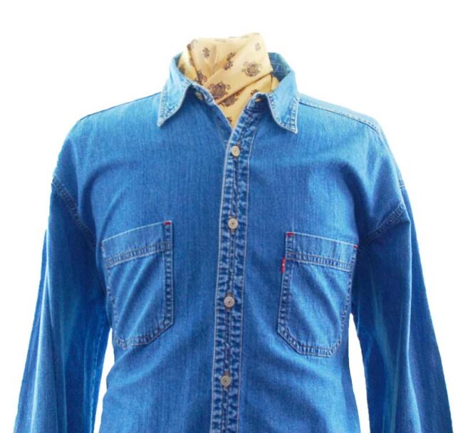 close up of Levi's Red Tab Denim Shirt