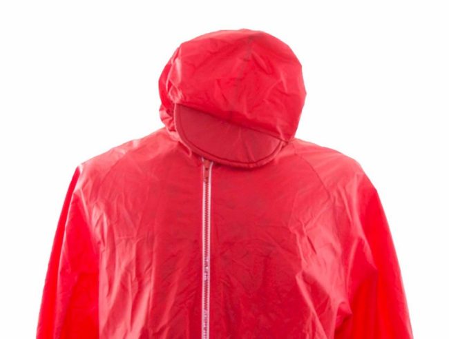 close up of Red Vintage Windbreaker