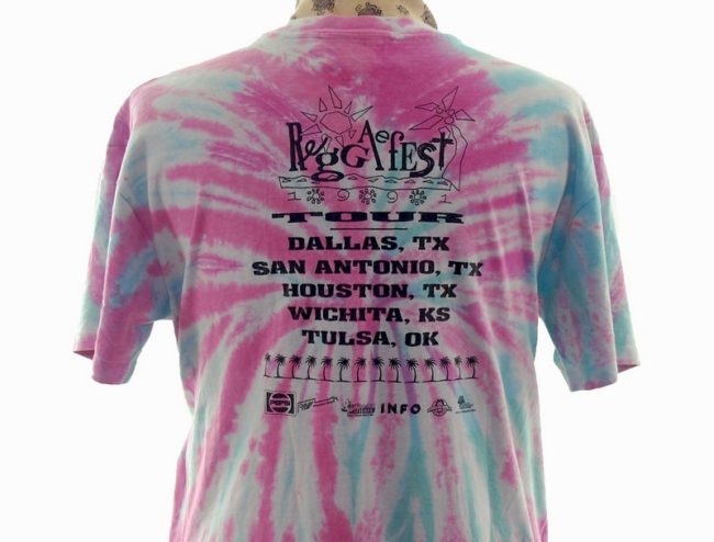 close up of back of Reggae Fest Tee-Shirt