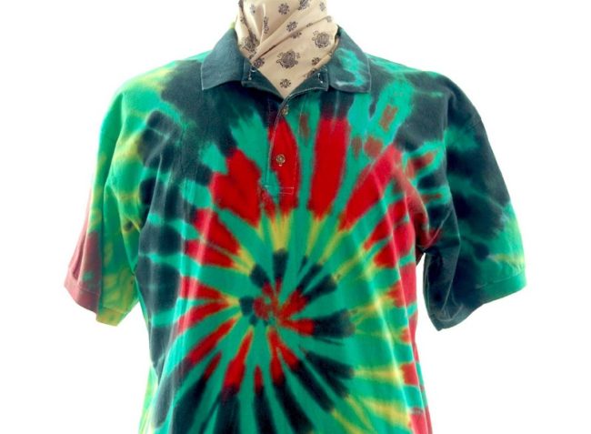 close upof Classic Tie Dye Tee-Shirt