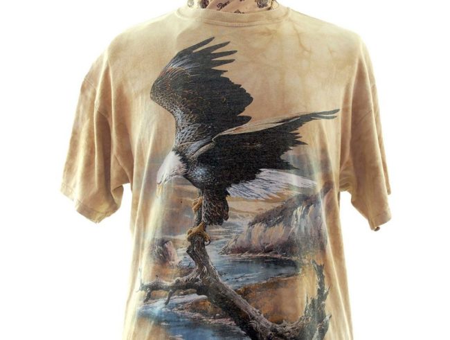 front of American Eagle Tee-Shirt